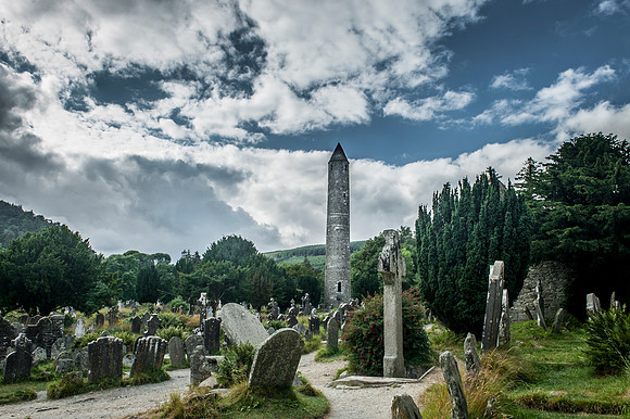 Irelands Ancient East at Glendalough in County Wicklow, Ireland