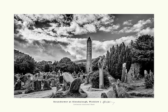 Glendalough and Round Tower, Co Wicklow.