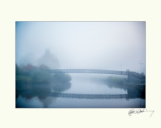 Foot bridge at Carlow.  20x16  OR  10x8
