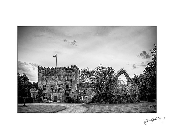 Clonegal Castle and Church. 20x16 OR 10x8.