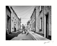 Soccer on Browne Street Carlow Town. 20x16 OR 10x8.